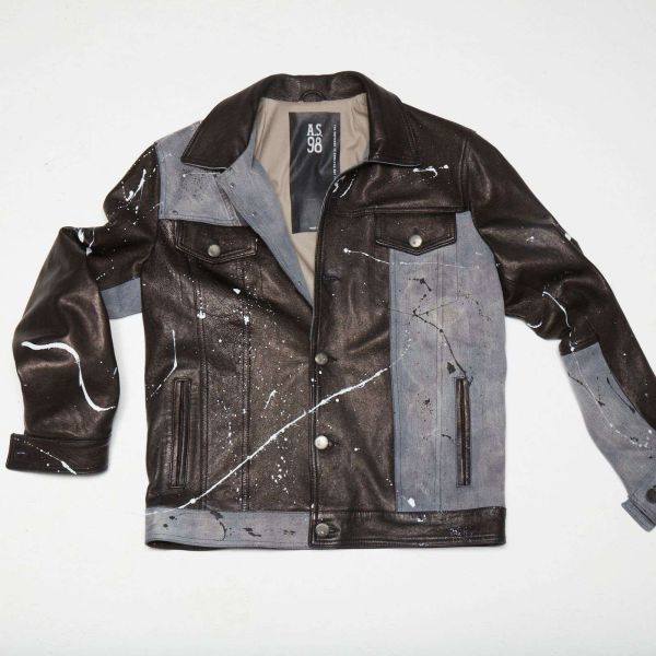 Leather Jacket Bruce Jackets A S 98 Safe Pelle Nero Men
