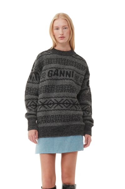 Women Ganni Wool Pullover Knitwear