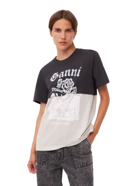 Re-Cut Jersey T-Shirt Women Ganni T-Shirts