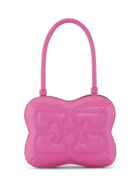 Shoulder Pink Butterfly Top Handle Bag Ganni Women