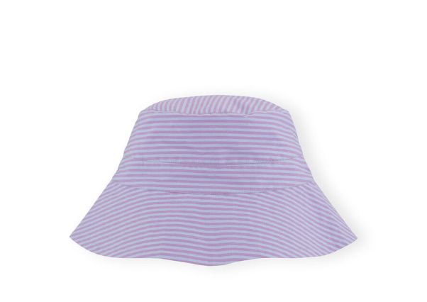 Stripe Cotton Bucket Hat Women Ganni Hats