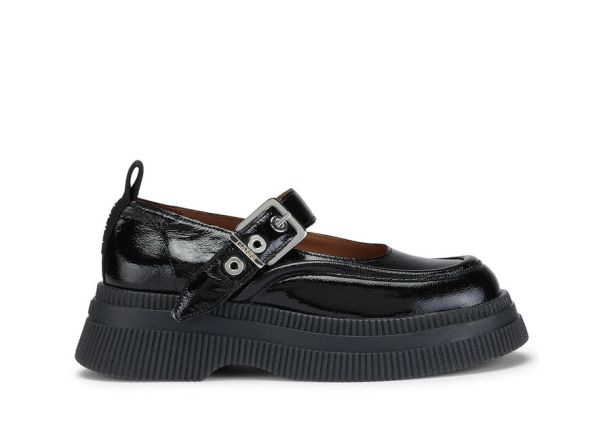 Ganni Creepers Mary Jane Shoes Women