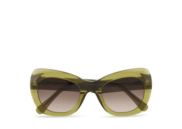 Women Ganni Sunglasses Biodegradable Acetate Big Butterfly Sunglasses
